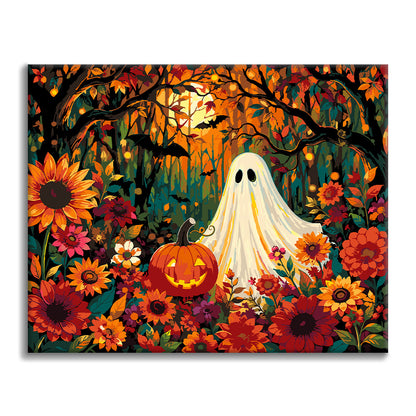 Fantasma tra i fiori autunnali – Dipingere con i Numeri