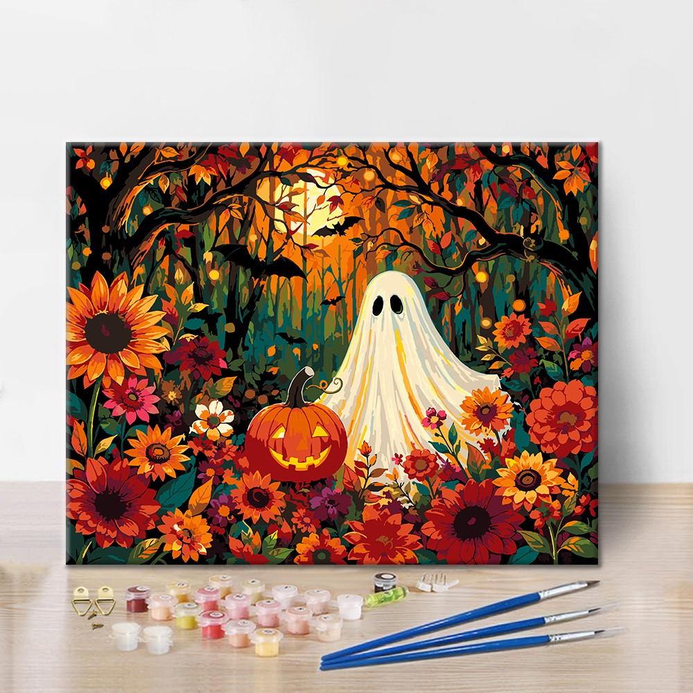 Fantasma tra i fiori autunnali – Dipingere con i Numeri