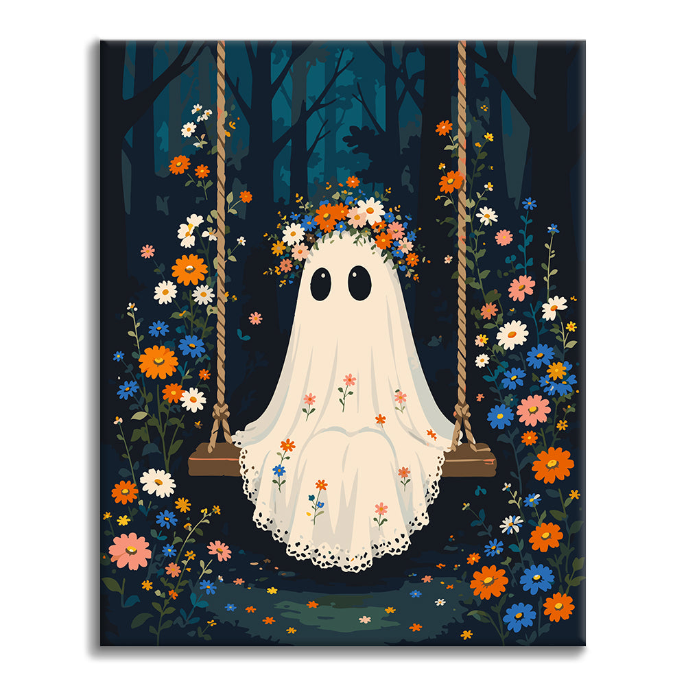 Fantasma su un’altalena nel bosco – Dipingere con i Numeri