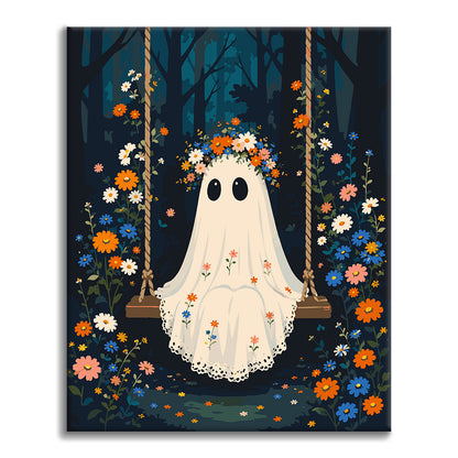Fantasma su un’altalena nel bosco – Dipingere con i Numeri