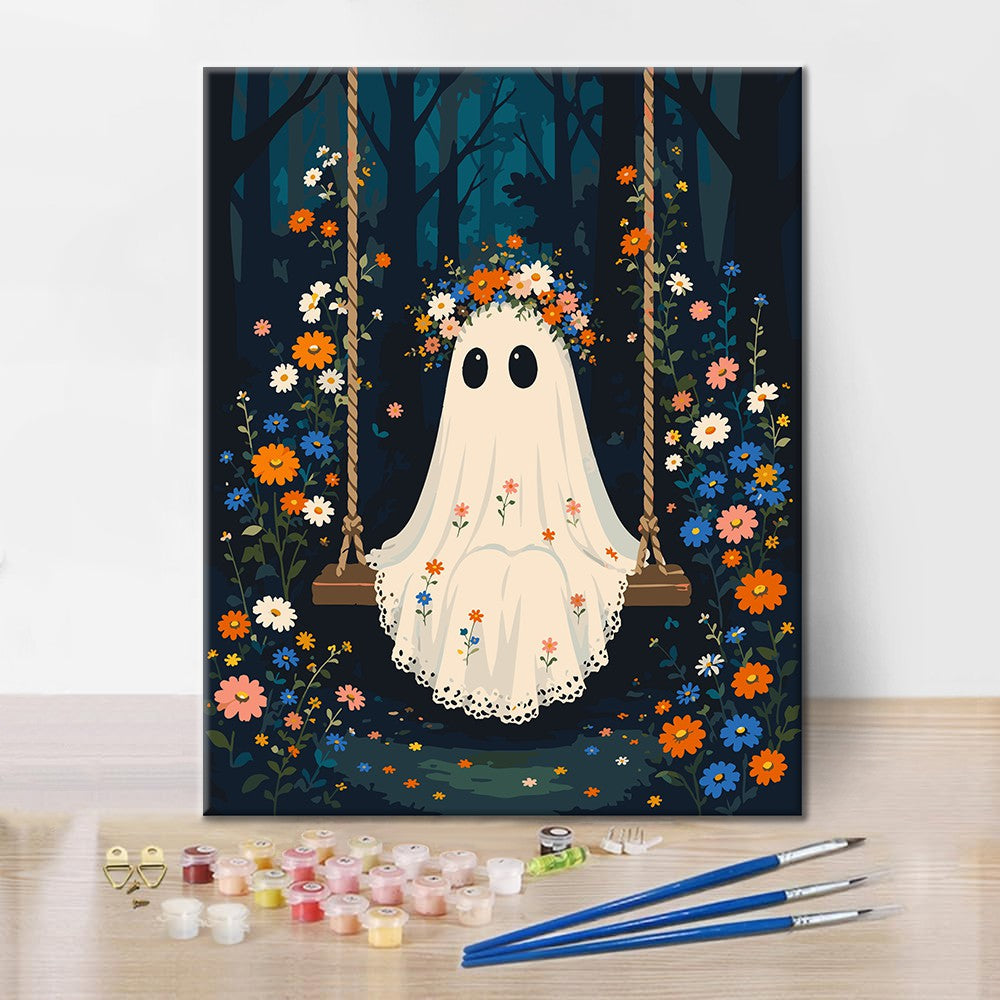 Fantasma su un’altalena nel bosco – Dipingere con i Numeri