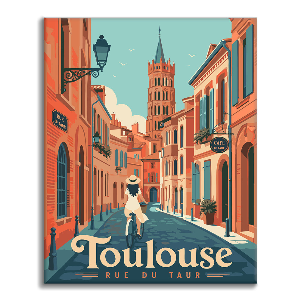 Strada di viaggio a Tolosa – Dipingere con i Numeri
