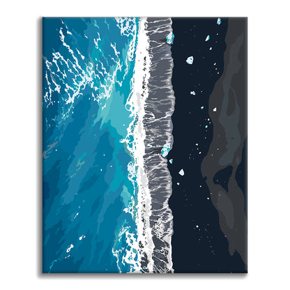 Litorale oceanico dall’alto – Dipingere con i Numeri