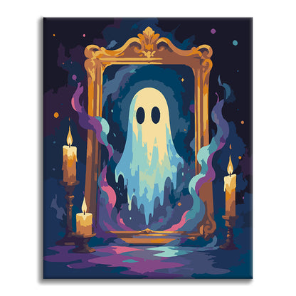 Fantasma in uno specchio antico – Dipingere con i Numeri