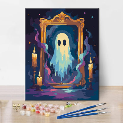 Fantasma in uno specchio antico – Dipingere con i Numeri