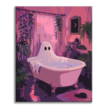 Fantasma in una vasca rosa – Dipingere con i Numeri