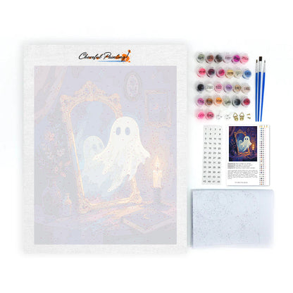 Fantasma accanto a uno specchio magico – Dipingere con i Numeri