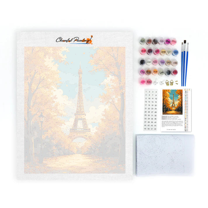 Torre Eiffel in autunno – Dipingere con i Numeri