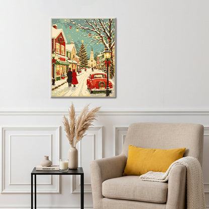 Strada principale di Natale vintage – Dipingere con i Numeri