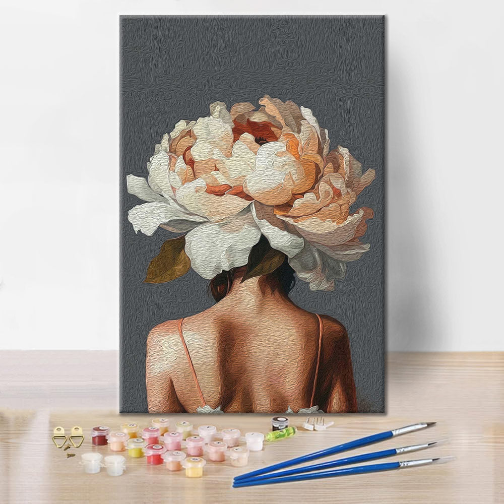 Ragazza dei fiori - Dipingere con i Numeri