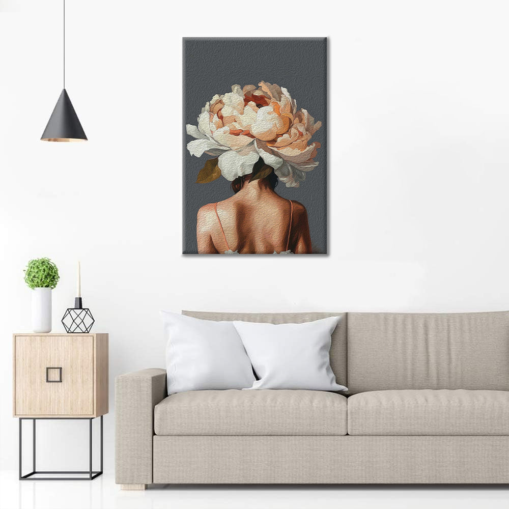 Ragazza dei fiori - Dipingere con i Numeri