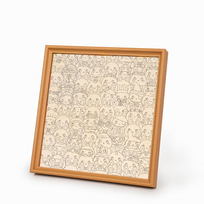 Coniglietto - Puzzle in legno da colorare