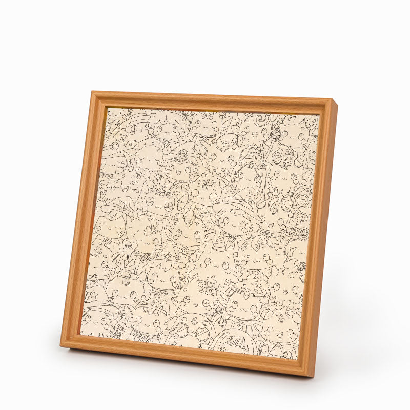 Monster mash - Puzzle in legno da colorare