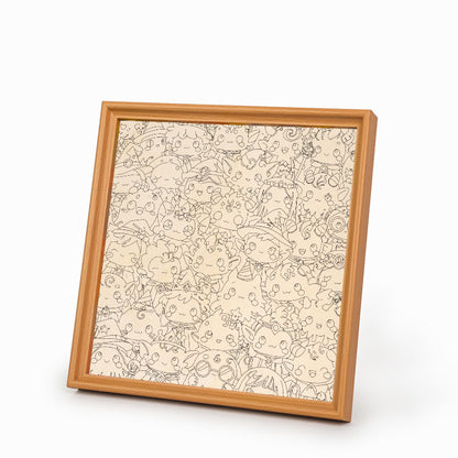Monster mash - Puzzle in legno da colorare