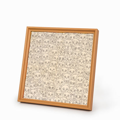 Panda - Puzzle in legno da colorare