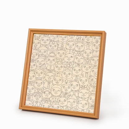 Lontra - Puzzle in legno da colorare