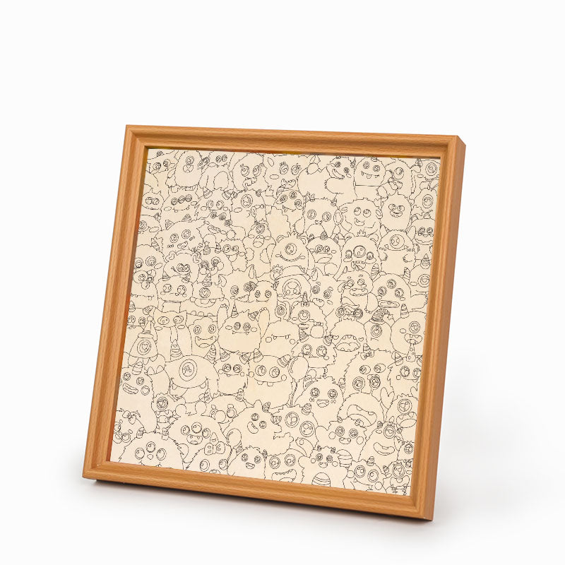 Little dinos - Puzzle in legno da colorare