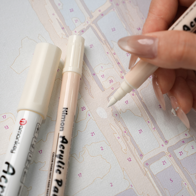 Pennarelli acrilici bianchi (2 pezzi)