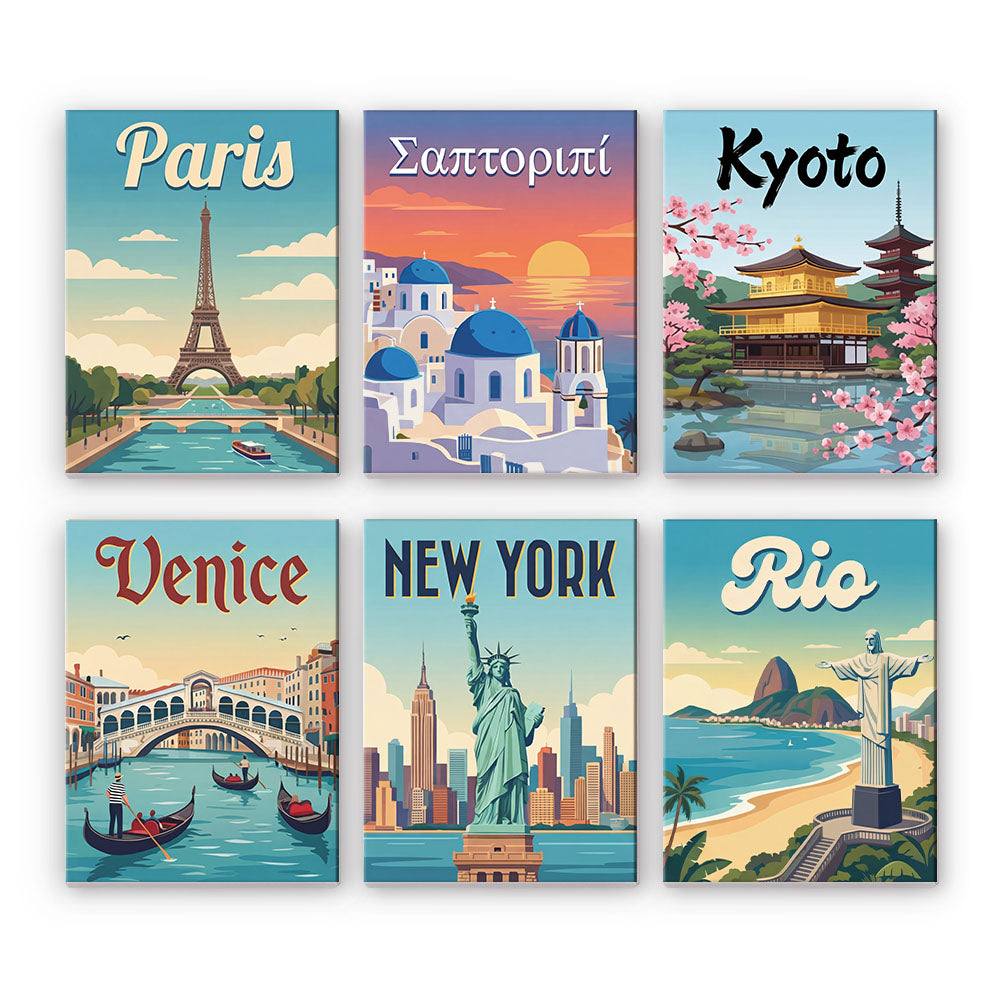 Edifici famosi - Dipingere con i Numeri