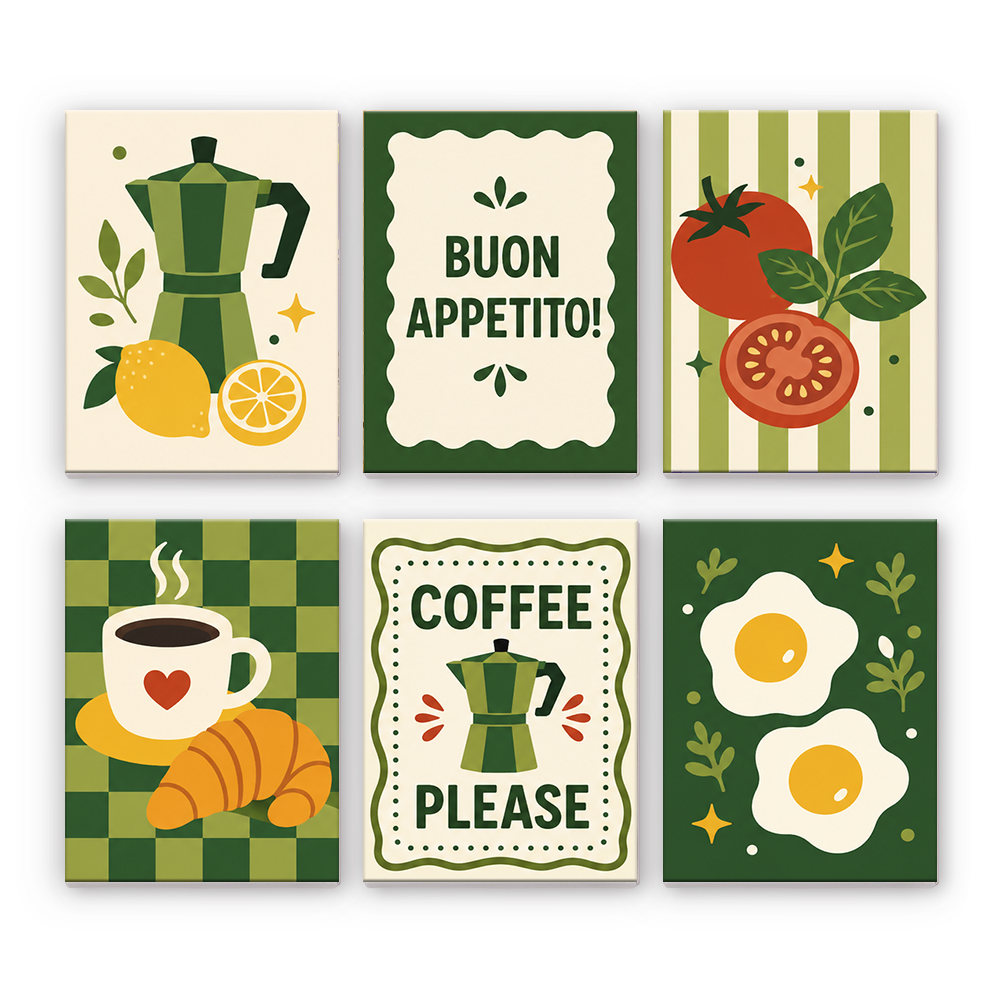 Caffè e buon appetito - Dipingere con i Numeri