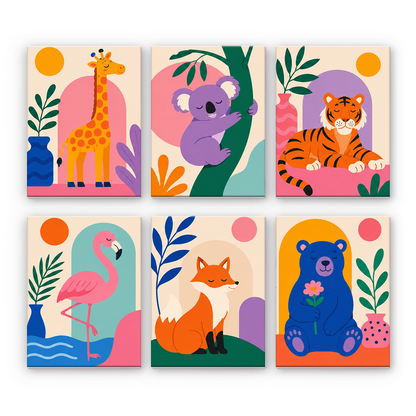 Amici animali da sogno - Dipingere con i Numeri