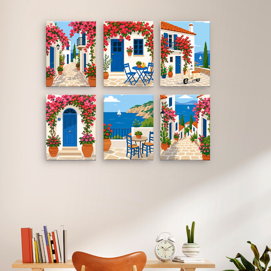 Fioritura mediterranea - Dipingere con i Numeri