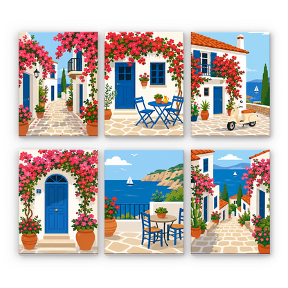 Fioritura mediterranea - Dipingere con i Numeri