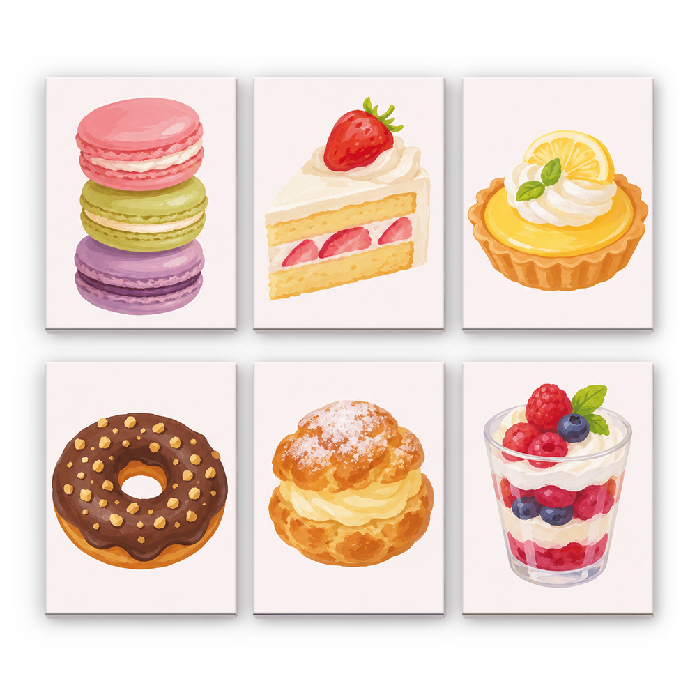 Delizie pastello per dessert - Dipingere con i Numeri