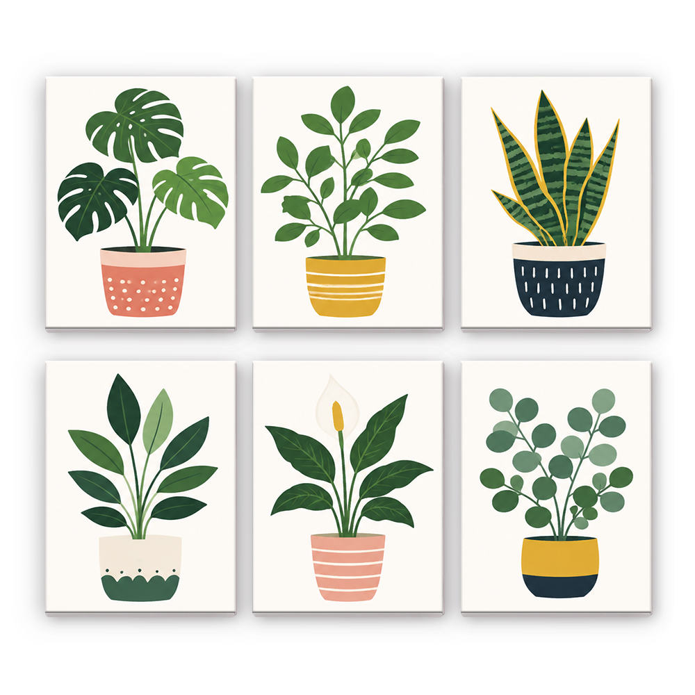 Verdure in vaso - Dipingere con i Numeri