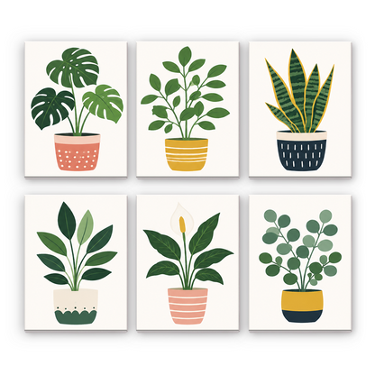Verdure in vaso - Dipingere con i Numeri