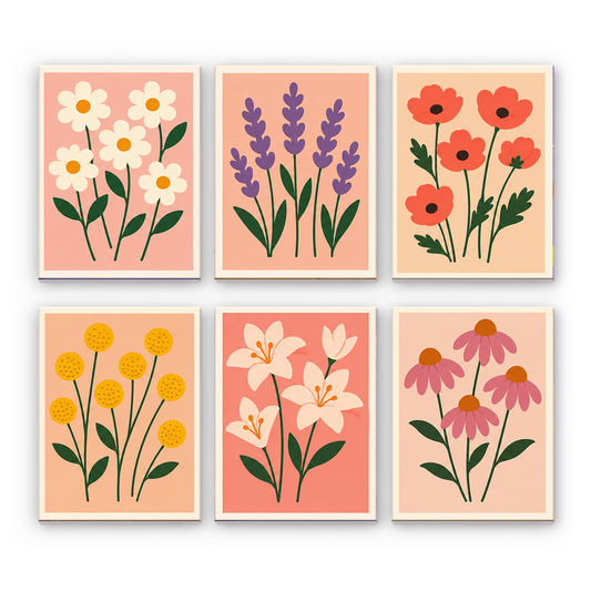 Semplici fioriture da giardino - Dipingere con i Numeri