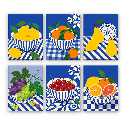 Ciotole di frutta mediterranee