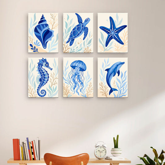 Animali dell'oceano blu