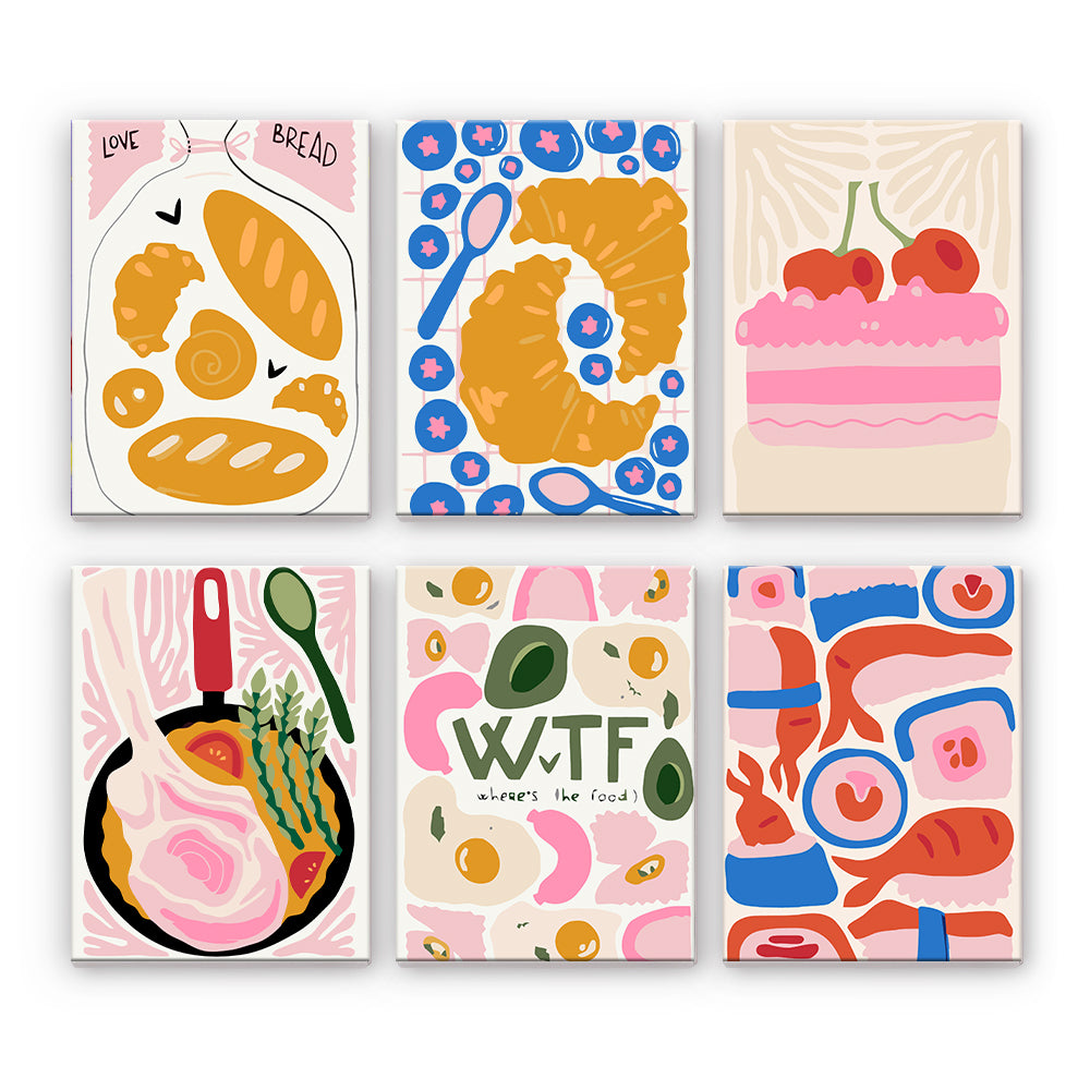 Collage alimentare giocoso
