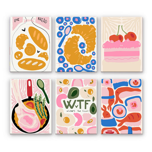 Collage alimentare giocoso
