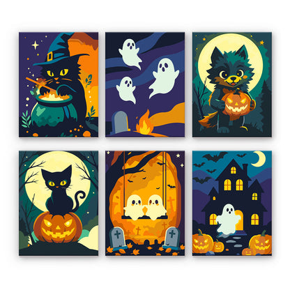 Gatti e fantasmi di Halloween