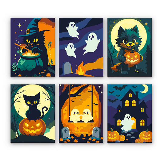 Gatti e fantasmi di Halloween