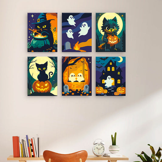 Gatti e fantasmi di Halloween