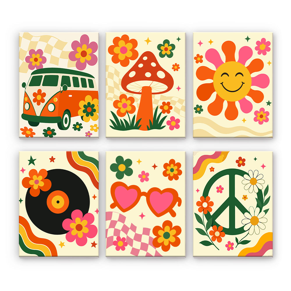 Icone hippy retrò