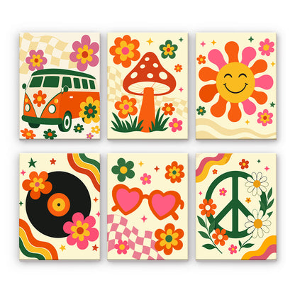 Icone hippy retrò