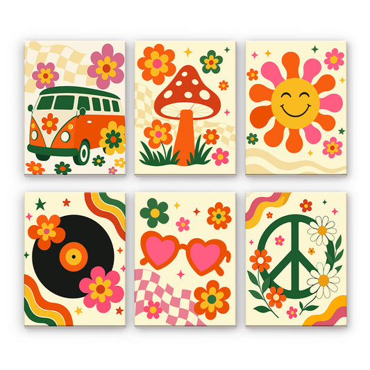 Icone hippy retrò