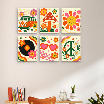 Icone hippy retrò