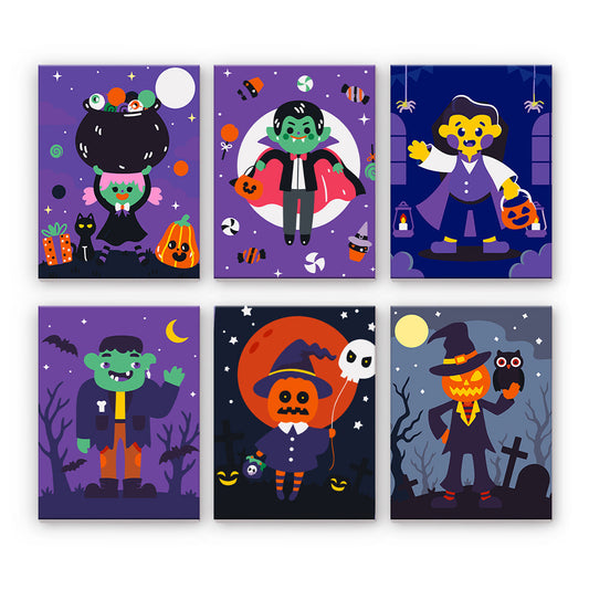 Personaggi in costume di Halloween