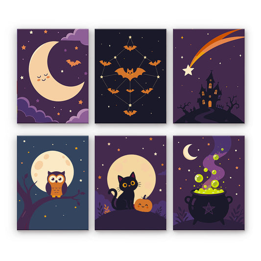 Arte di Halloween al chiaro di luna
