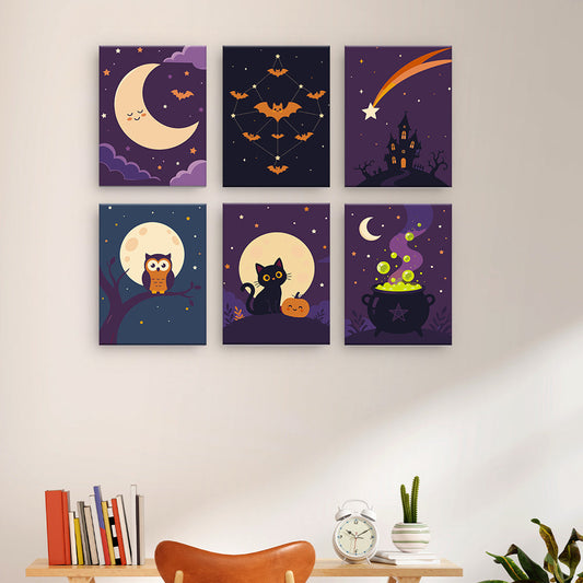 Arte di Halloween al chiaro di luna