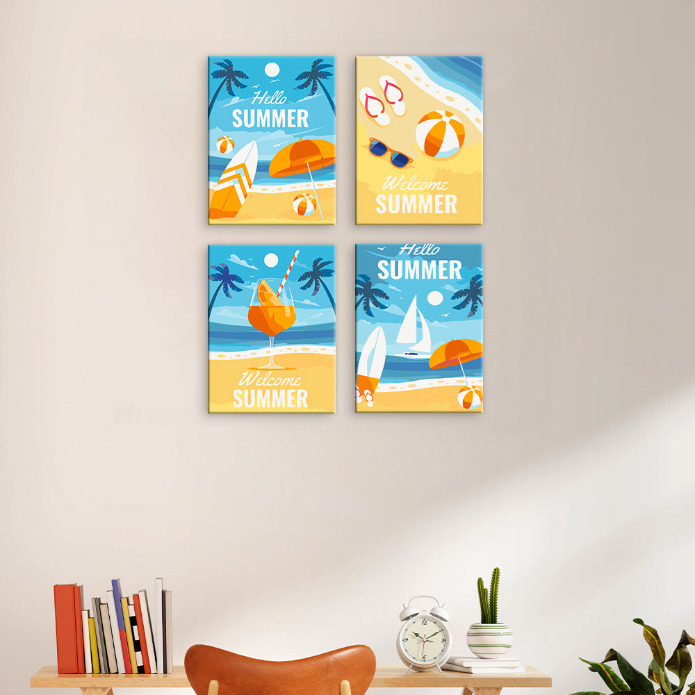 Poster delle vacanze estive