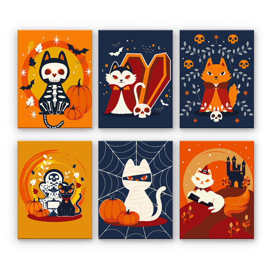 Gatti di Halloween in costume