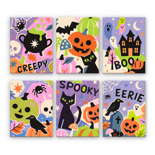 Collage colorato di Halloween