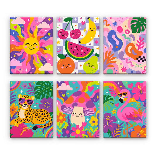 Collage tropicale vibrante