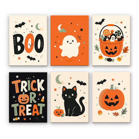 Grafica minimale di Halloween